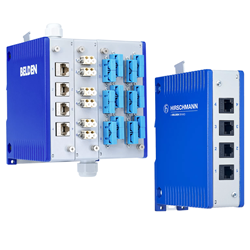 HIRSCHMANN PATCH PANEL: 2 X SINGLE MODULE 8X CAT6A/10GX UNSHIELDED JACKS 942 082-998-040